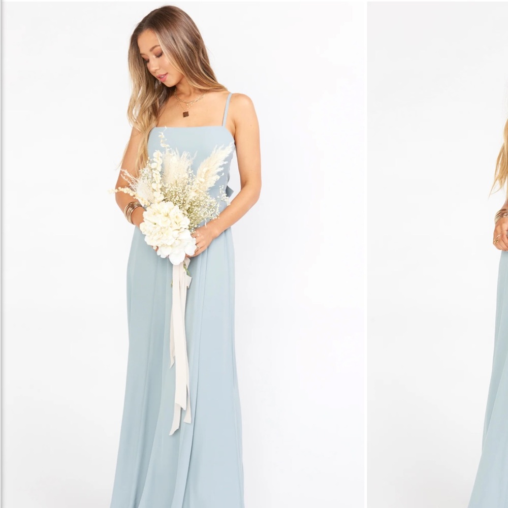 Show me your mumu - Lauren tie maxi dress in Silver Sage Crisp